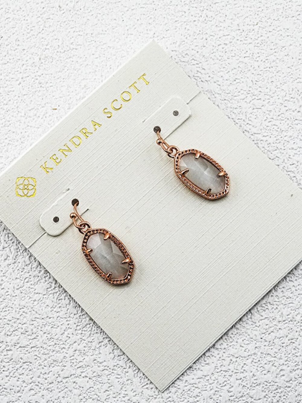 Kendra Scott Gray Cat Eye Earrings